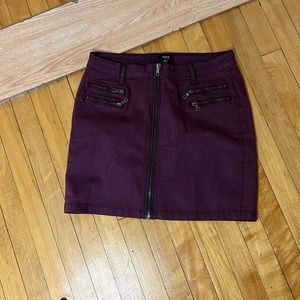 Burgundy Skirt